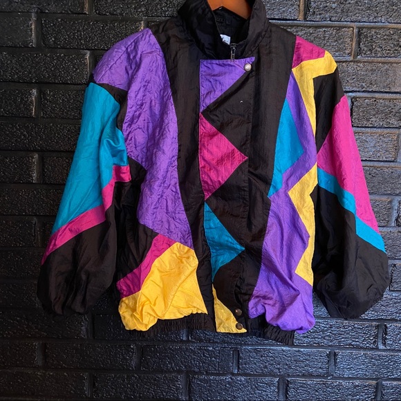 bright colored windbreaker